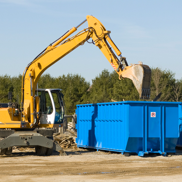 are there any restrictions on where a residential dumpster can be placed in Frederica Delaware